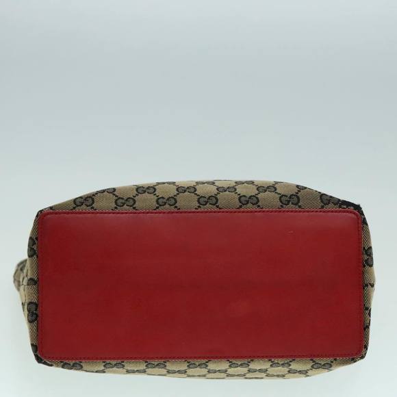 GUCCI GG Canvas Tote Bag Beige Gold 002 1098 Auth 94060 - Picture 5 of 16